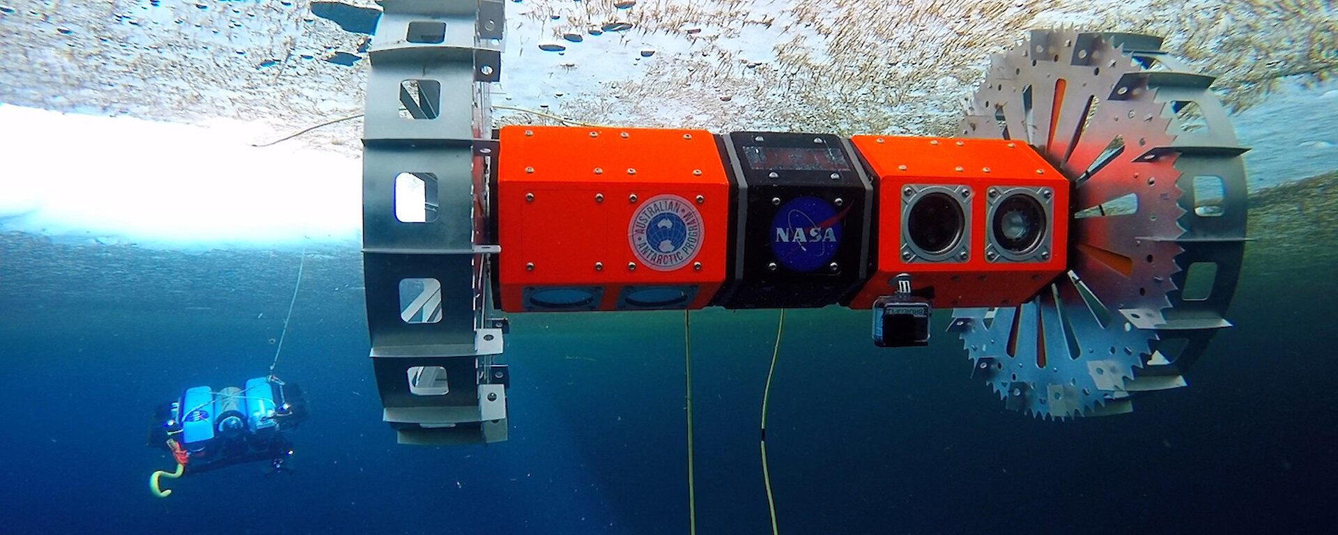 NASA robot under the sea-ice