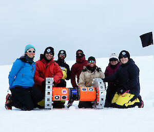 The NASA team with Casey station expeditioners