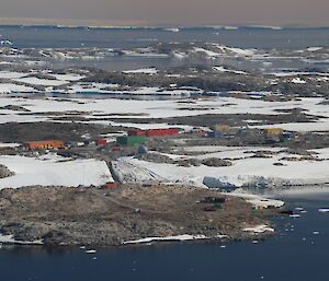 Casey research station from the air