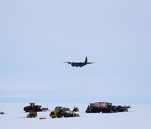 Hercules C-130J on Wilkins Runway