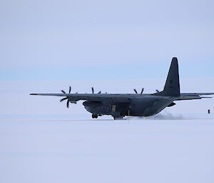 Hercules C-130J on Wilkins Runway