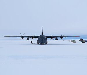 Hercules C-130J on Wilkins Runway