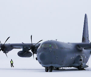 Hercules C-130J on Wilkins Runway