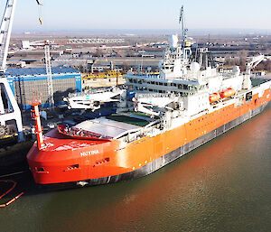 RSV Nuyina, Australia’s new Antarctic icebreaker, under construction in Galati, Romania