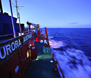 Aurora Australis in the Southern Ocean