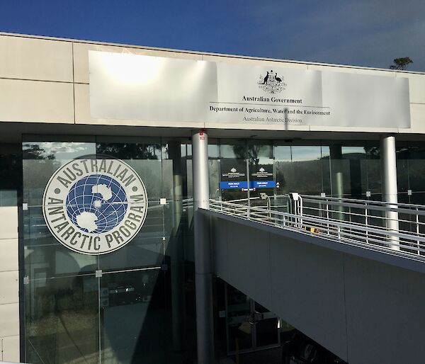 The front entrance to the Australian Antarctic Division’s Kingston site