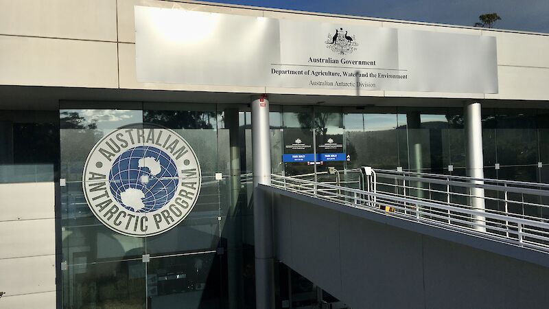 The front entrance to the Australian Antarctic Division’s Kingston site