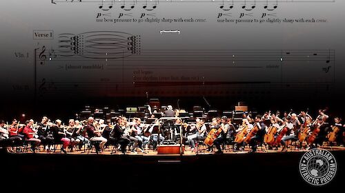 orchestra plays symphony
