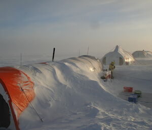 Australian ice core drilling camp