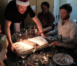 Rebecca and Nick celebrate their birthdays on Christmas Day at Casey