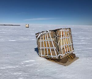 Cargo box on the ice