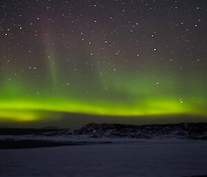 The Aurora Australis over Casey station