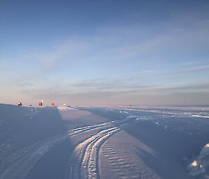 A fine and sunny day on the track back to station