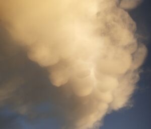 Bright storm cloud