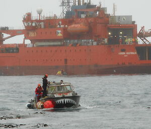 Lighter Amphibious Resupply Cargo truck in the water