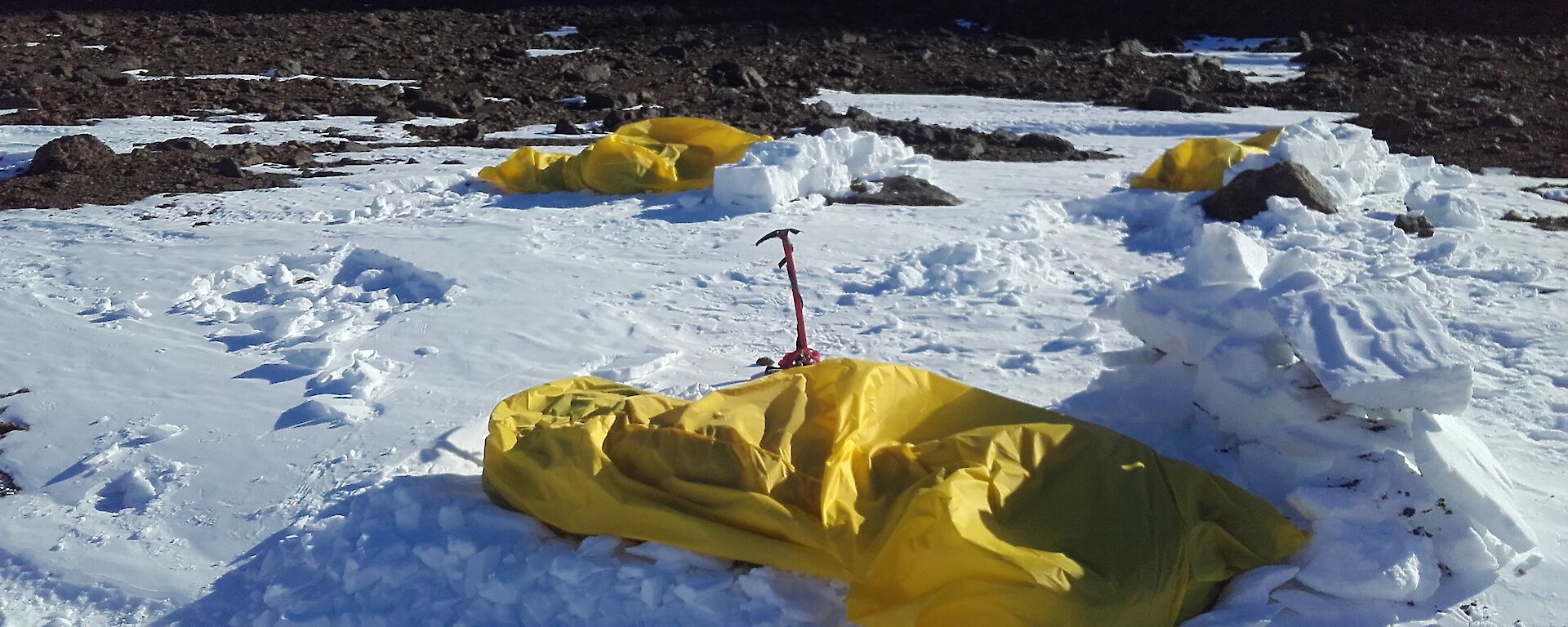 AAD Field Training Bivvy Bag set-up.