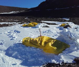 AAD Field Training Bivvy Bag set-up.