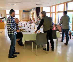 formal dinner set up in the dining room