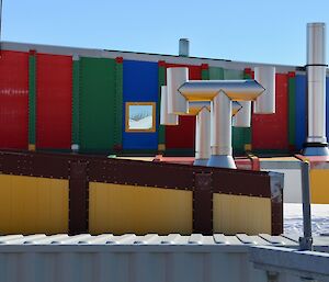 multi-coloured building
