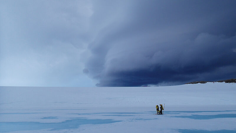 Australian Antarctic scientists on the sea-ice