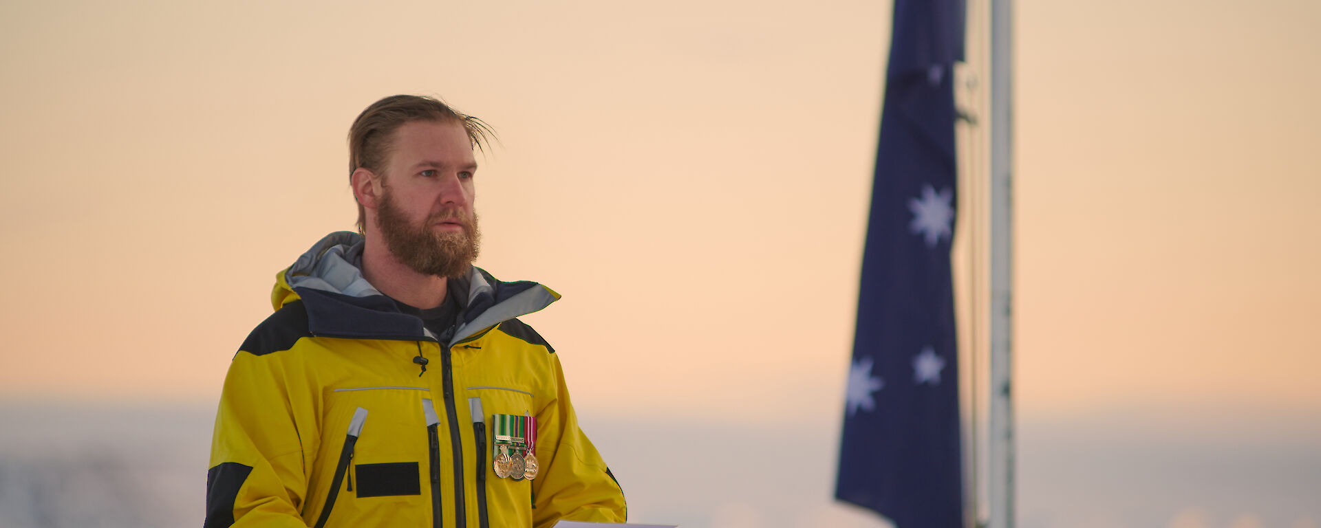Station Leader speaking