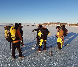 Sea ice drilling