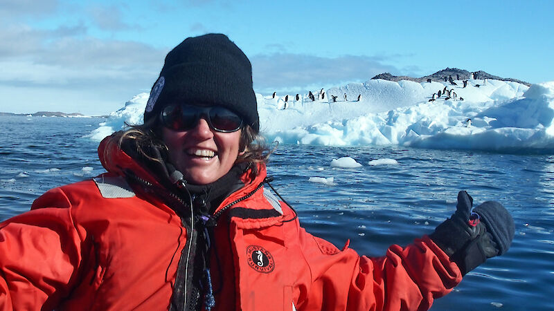 Dr Louise Emmerson in Antarctica.