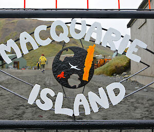 Macquarie Island station sign