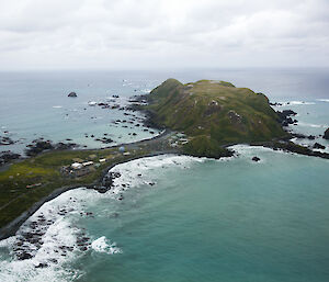 Northern view over Macquarie Island