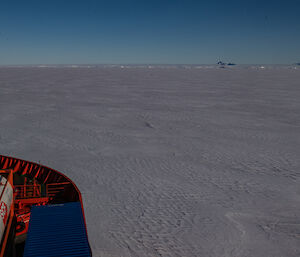 View from the ship as it approached the station