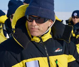 Portrait of a man wearing cold weather clothes and beanie