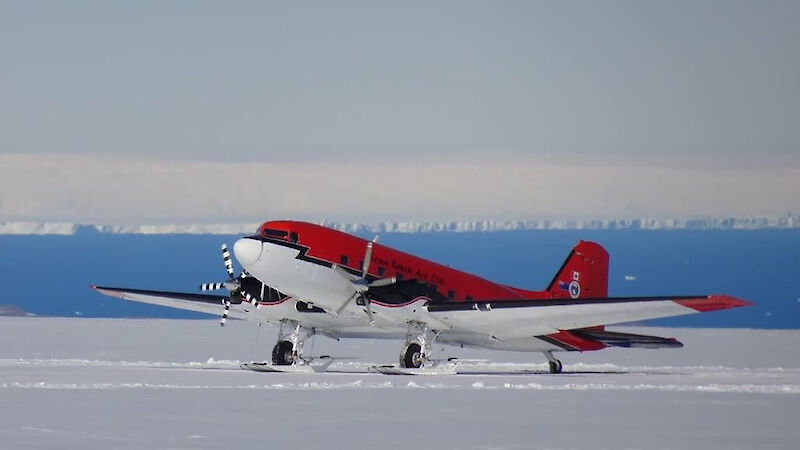 plane on ice