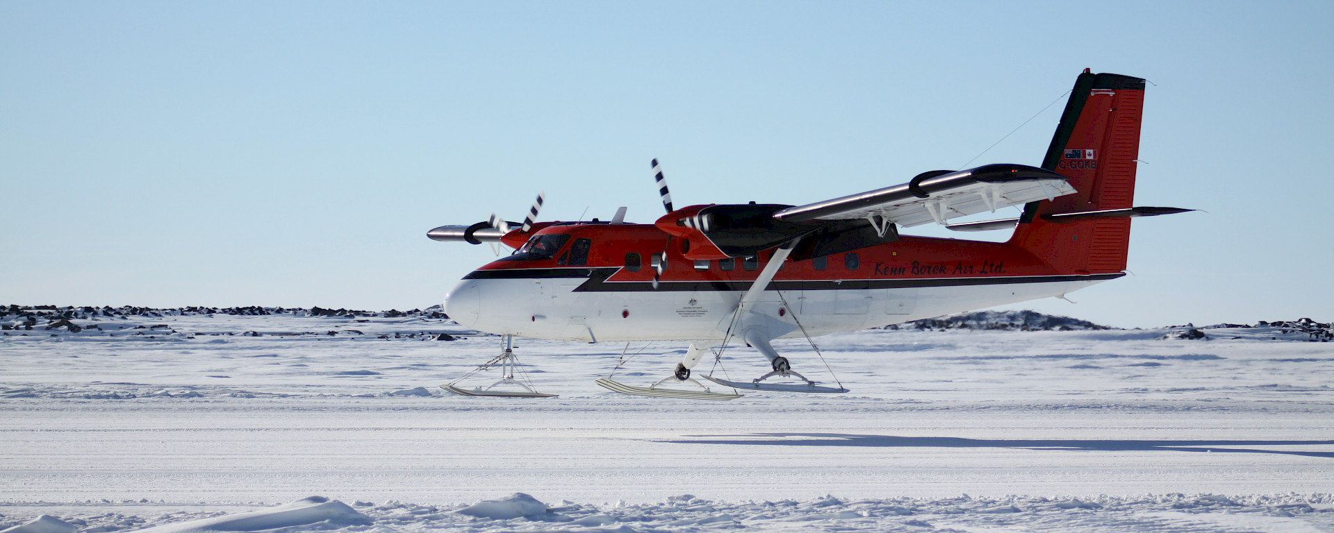 Plane on ice