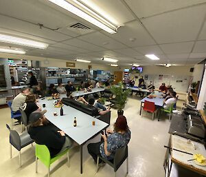 A view of the Casey dining room at meal time