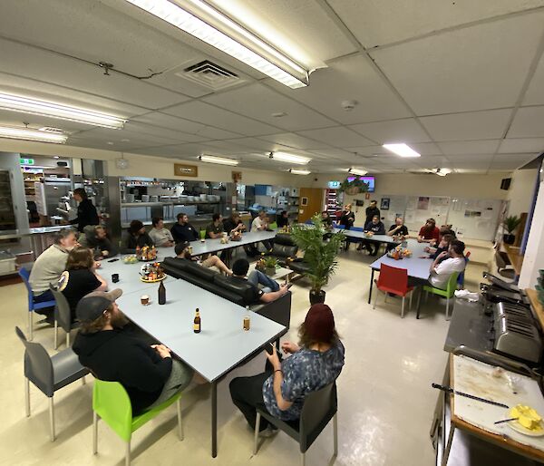 A view of the Casey dining room at meal time