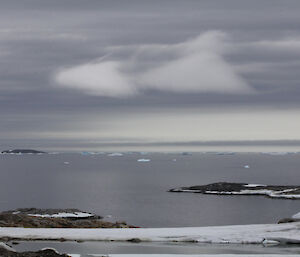 A couple of low-level escapees on the run over Newcomb Bay near Casey
