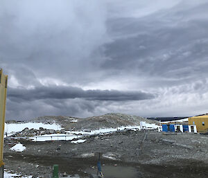 A myriad of cloud types all interacting in their own way over Casey