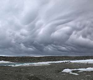 Up and down draught activity over the Bailey Peninsula near Casey station