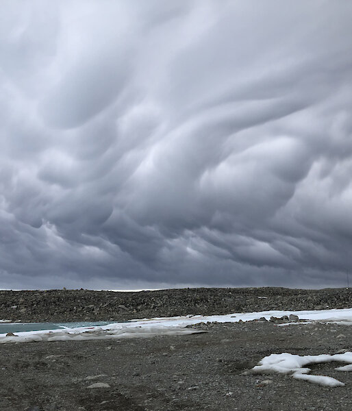 Up and down draught activity over the Bailey Peninsula near Casey station
