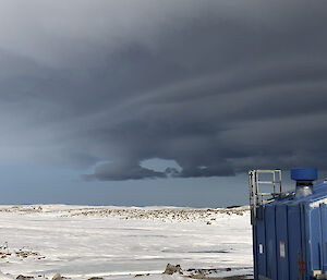 A rotor doing its thing over Casey station