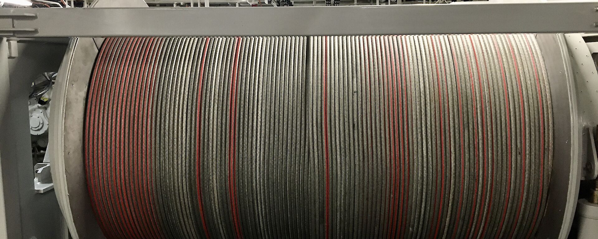A winch carrying a cable to deploy 'smart' packages to the ocean depths.