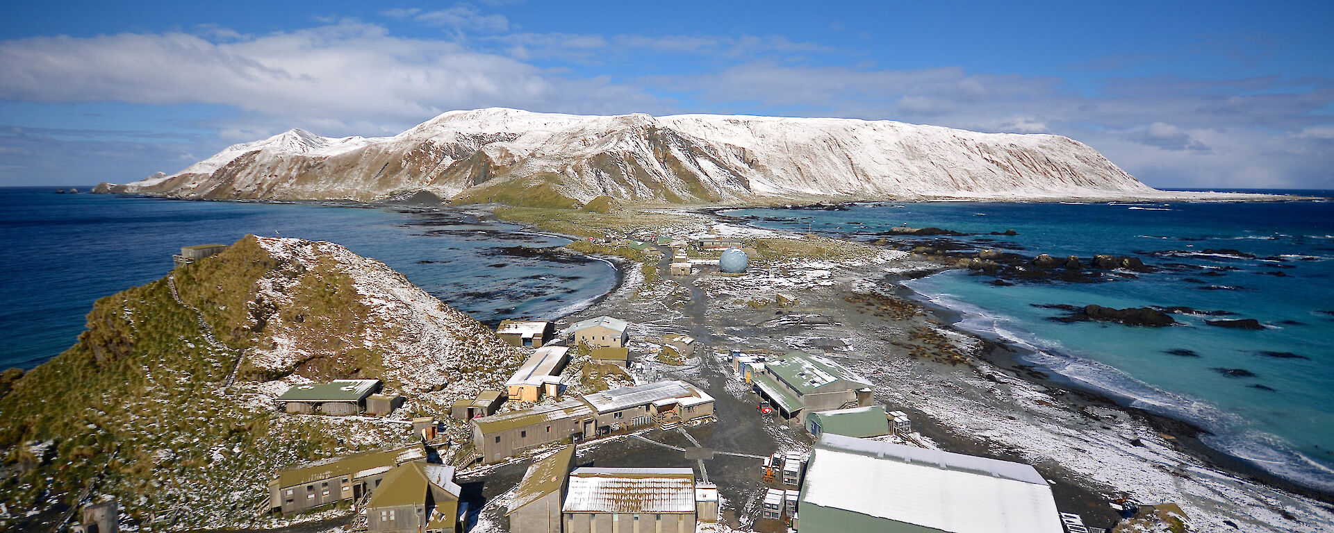 Research station at Macquarie Island.