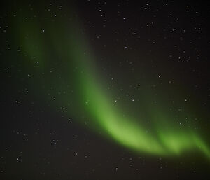 The Aurora Australis captured in the night sky