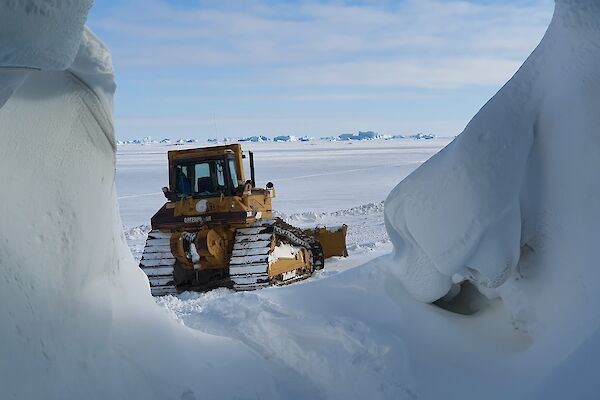A bulldozer