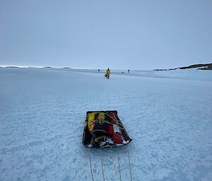 A sledge packed with gear