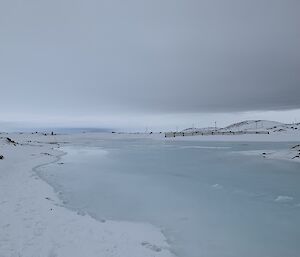 A frozen tarn