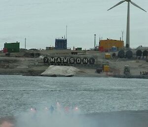 The Mawson wintering party bid farewell to the last ship before winter