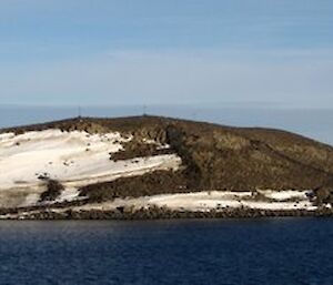 The first view of the Davis coastline