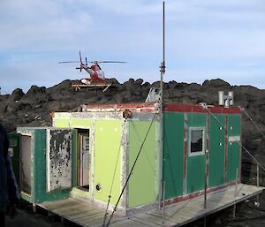 Bandits Hut and helipad