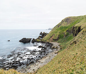 View looking down into Secluded Bay